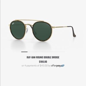 Ray Ban round double bridge sunglasses (RB3647N)
